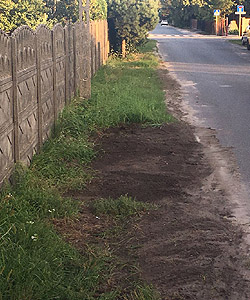 Żyrardów, stara nawierzchnia ul Południowa