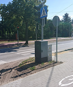 Pruszków, oznakowanie drogi rowerowej